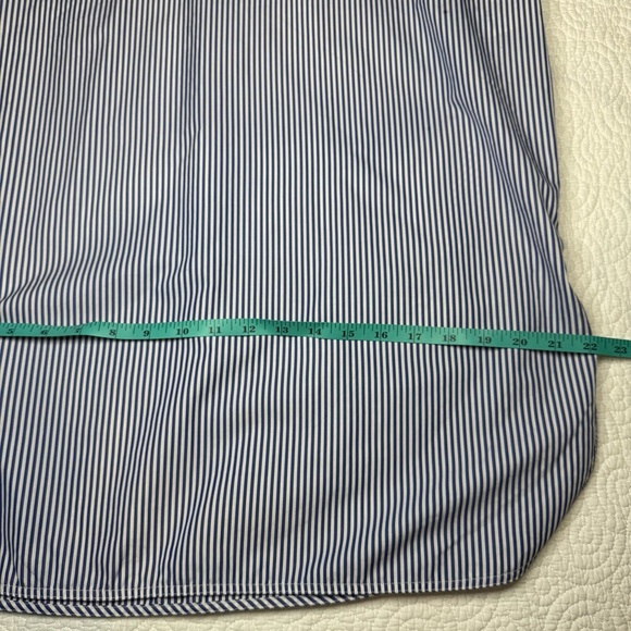 Celine Blue and White Striped Midi Dress - Picture 9 of 16